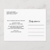 KLIFORNIË-staatbestemming bruiloft - ALLE KLEUR! Aankondigingskaart (Achterkant)