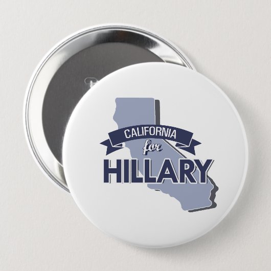 KLIFORNIË VOOR HILLARY RONDE BUTTON 4,0 CM (Voorkant /achterkant)