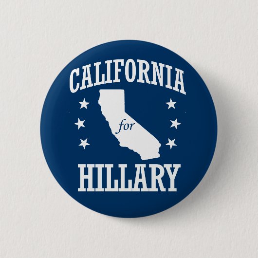 KLIFORNIË VOOR HILLARY RONDE BUTTON 5,7 CM (Voorkant)