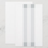 Klik aanpassen het Grijs in Uw Pluk van de Kleur v Briefpapier (Voorkant / Achterkant)