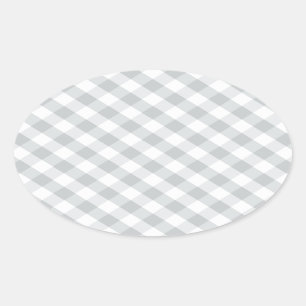 Klik aanpassen het Grijs in Uw Pluk van de Kleur v Ovale Sticker