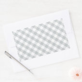 Klik aanpassen het Grijs in Uw Pluk van de Kleur v Rechthoekige Sticker (Envelop)