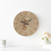 KLIK - ART, LEONARDO DA VINCI SELF PROTRAT GROTE KLOK (Huis)