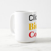 Klik, Bied, Verzamel. Boek Koffiemok (Voorkant links)