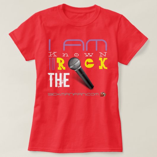 KLIK DE MIC RED LADIES T-Shirt (Design voorkant)