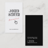 Klik! Het Visitekaartje van de Journalist van de T (Voorkant / Achterkant)