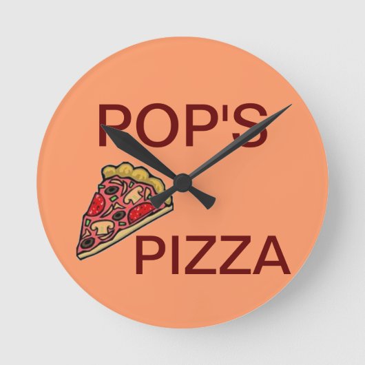 KLIK JE LOGO EN TEKST HIER TOE RONDE KLOK (Voorkant)