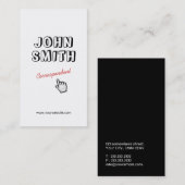 Klik! Korte tekst Visitekaartje correspondent (Voorkant / Achterkant)