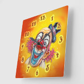 KLIK MET EEN KLEURSTROOMATIGE LAUGHEID. VIERKANTE KLOK (Hoek)