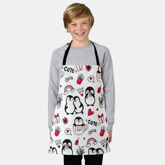 Klik met liefde schort (Gedragen)