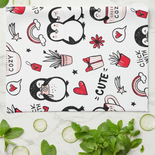 Klik met liefde theedoek (Gevouwen)