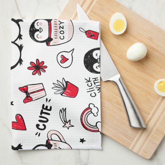 Klik met liefde theedoek (Quarter Fold)