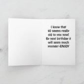 KLIK NIET VERDER - 40ste BRITHDAY Kaart (Binnen)