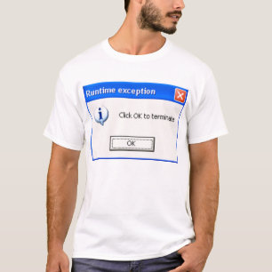Klik O.K. om TS te beëindigen T-shirt