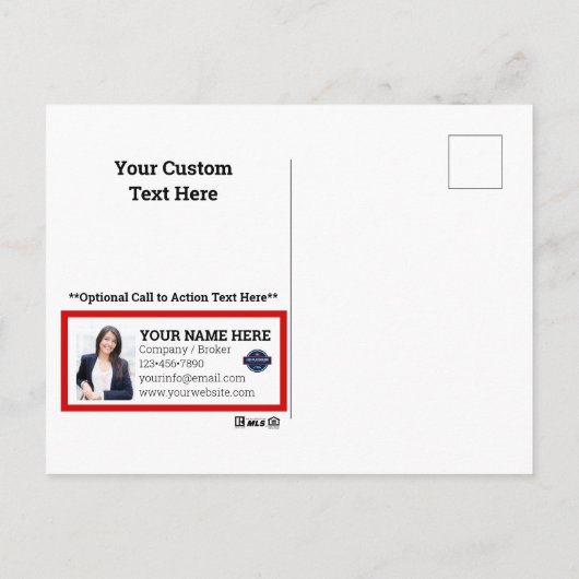 Klik of roep Echte de Marketing van het Briefkaart (Achterkant)