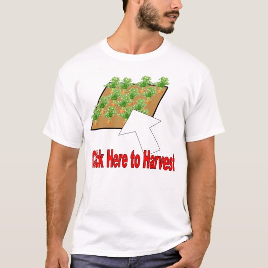klik om te oogsten t-shirt (Voorkant)