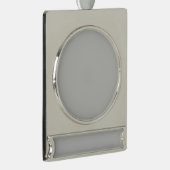 Klik op Aanpassen om het te wijzigen in uw eigen Verzilverd Banner Ornament (Rechts)