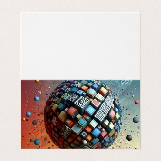 Klik op Aanpassen om het te wijzigen in uw eigen Visitekaartje (Buitenkant ongevouwen)