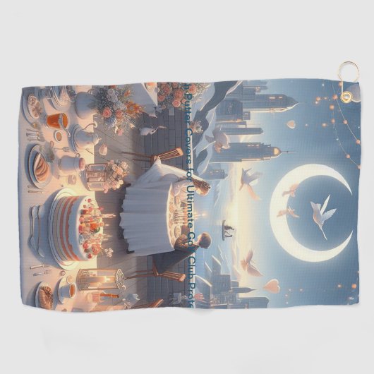 Klik op Aanpassen om naar uw eigen te veranderen Golfhanddoek (Horizontaal)