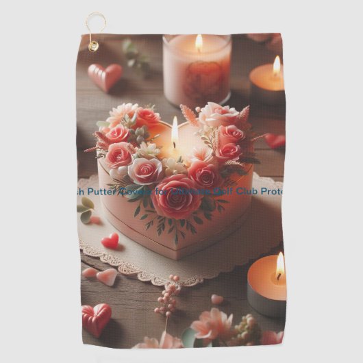 Klik op Aanpassen om naar uw eigen te veranderen Golfhanddoek (Voorkant)