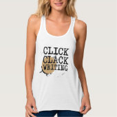 Klik op Clack Writing Gear Tanktop (Voorkant)