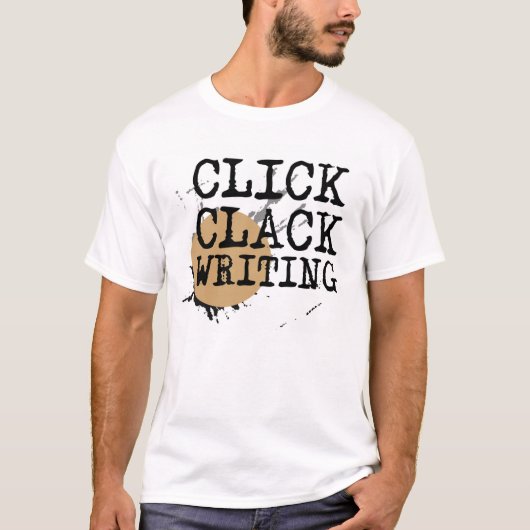 Klik op Clack Writing T-Shirt (Voorkant)
