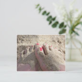 KLIK OP DE ZAND VAN MIJN FEET BRIEFKAART (Staand voorkant)