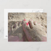 KLIK OP DE ZAND VAN MIJN FEET BRIEFKAART (Voorkant / Achterkant)