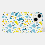 Klik op favoriet ontwerp Geel en blauw driehoek Case-Mate iPhone Case (Achterkant (horizontaal))
