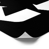 Klik op Groen-wit Recyclen Teken Ontwerpstandaard Poster (Hoek)