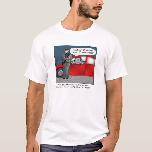 Klik op IT-shirt voor Cartoon Ticket T-shirt (Voorkant)