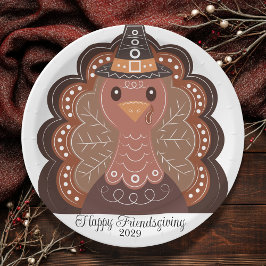 Klik op Ja! Turkije Thanksgiving & Football Papieren Bordje