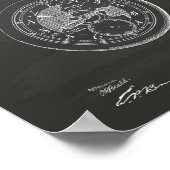 Klik op Lente Watch 1916 Patent Art Chalkboard Poster (Hoek)