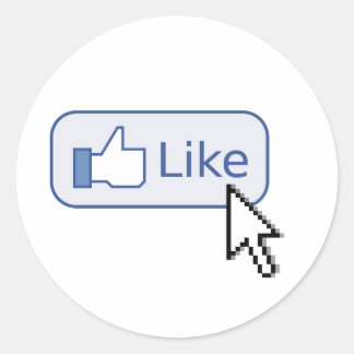 Klik op "like" Stickers
