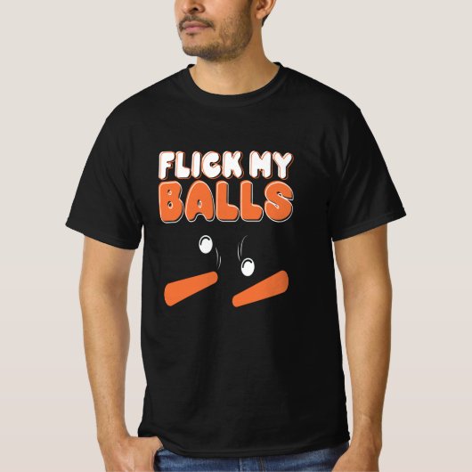 Klik op Mijn ballen Pinball Arcade Retro T-shirt (Voorkant)