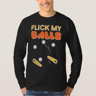 Klik op Mijn ballen Retro Pinball Arcade Game T-shirt