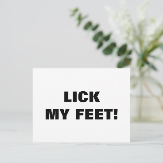 KLIK OP MIJN FEET BRIEFKAART (Staand voorkant)