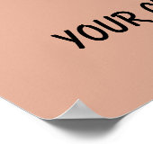 KLIK OP poster aangepaste kleur (Hoek)