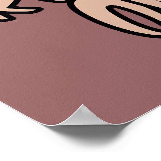 KLIK OP poster aangepaste kleur (Hoek)