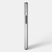Klik op Silver Grey Metallic Design Monogramed iPhone Hoesje (Linkerkant)