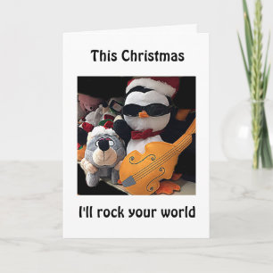 KLIK OP UW WERELD DEZE CHRISTMAS-LOVE CARD PENGUIN FEESTDAGEN KAART