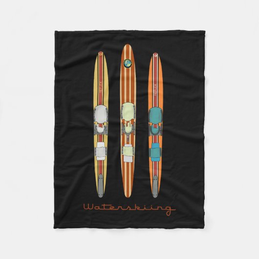 Klik op  waterski's fleece deken (Voorkant)