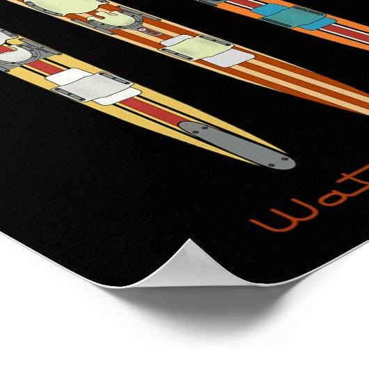 Klik op  waterski's poster (Hoek)