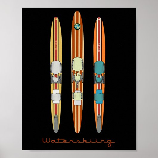 Klik op  waterski's poster (Voorkant)