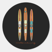 Klik op  waterski's ronde sticker (Voorkant)