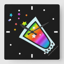 KLIK - RAINBOW SHOT GLASS VIERKANTE KLOK