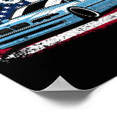 Klik voor meer E38 4 juli Amerikaanse retro Poster (Hoek)