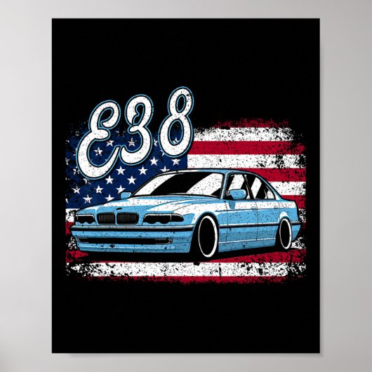 Klik voor meer E38 4 juli Amerikaanse retro Poster (Voorkant)