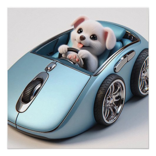 Klik & vroom: Puppy Driver Edition Perfect Poster (Voorkant)