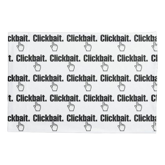 Klikbait. Hoesje piloot Kussensloop (Achterkant-Links)